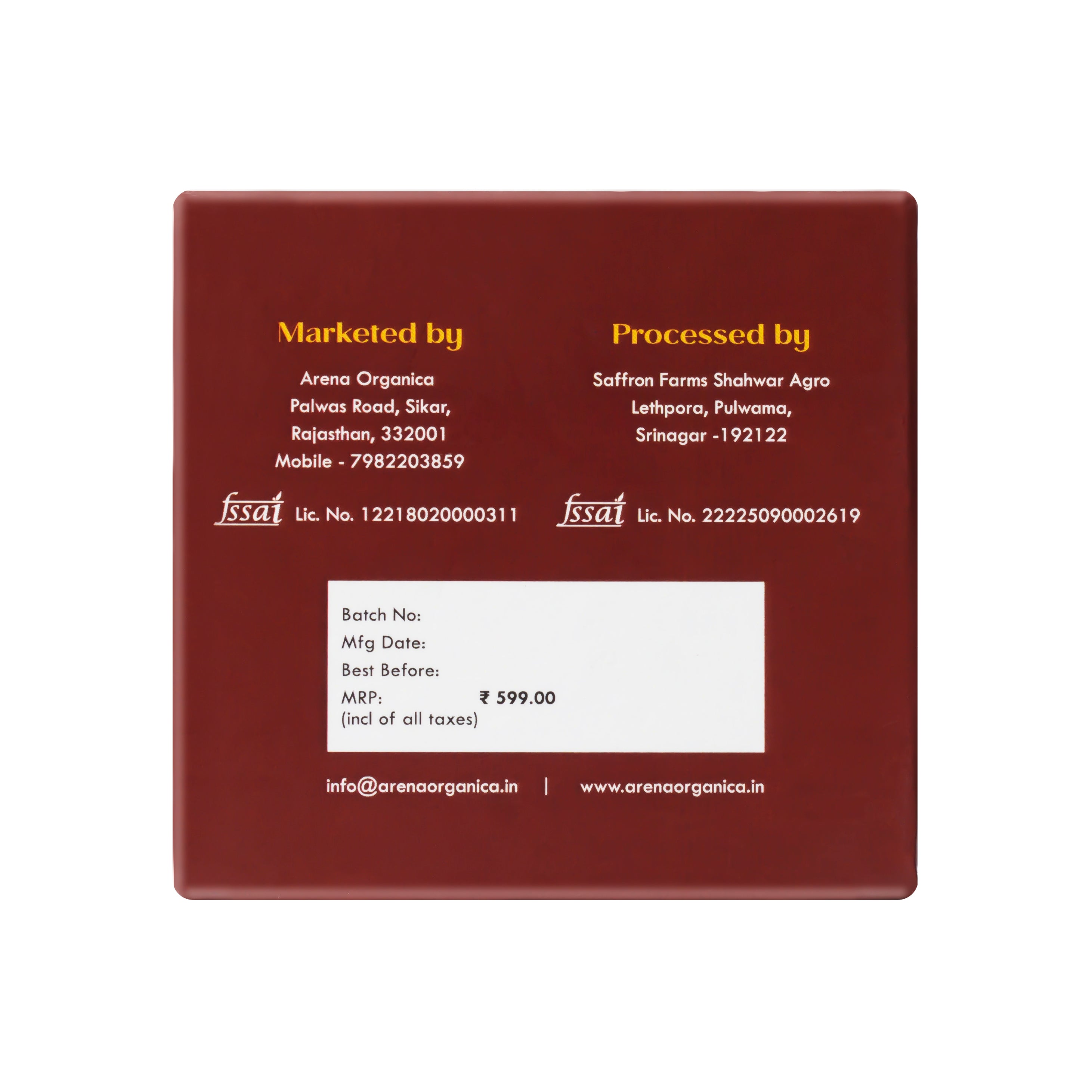 Kashmiri Mogra Saffron- 1 gm